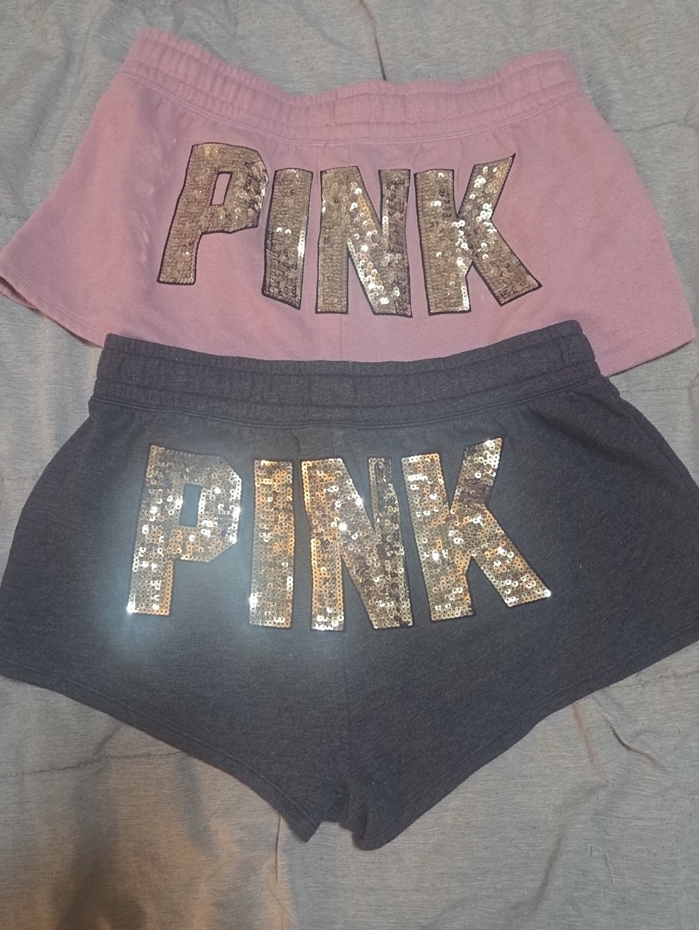 PINK Vintage BLING Logo Shorts